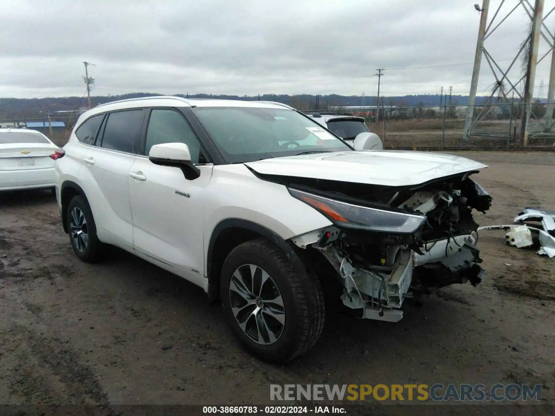 1 Photograph of a damaged car 5TDGBRCH7MS516003 TOYOTA HIGHLANDER 2021