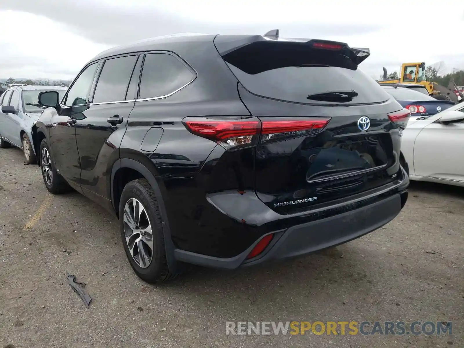 3 Photograph of a damaged car 5TDGBRCH7MS516907 TOYOTA HIGHLANDER 2021