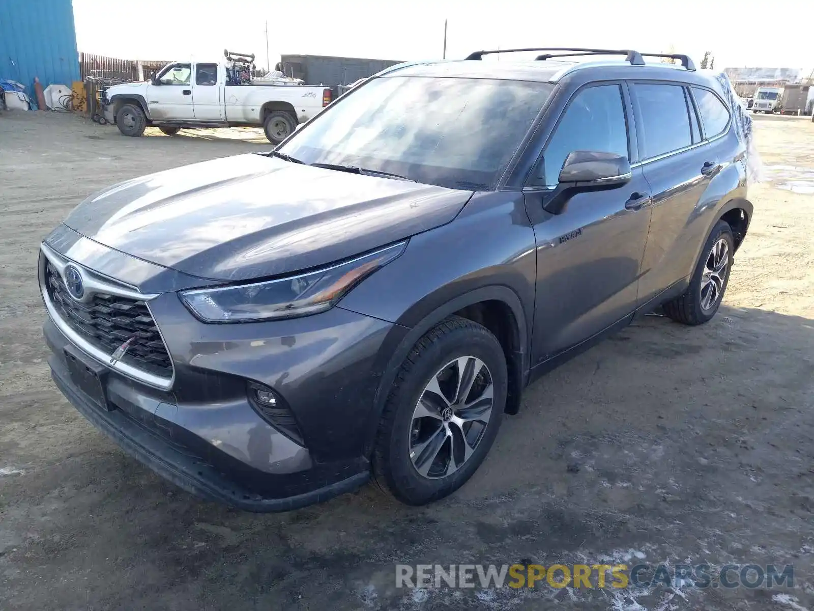 2 Photograph of a damaged car 5TDGBRCH7MS524277 TOYOTA HIGHLANDER 2021