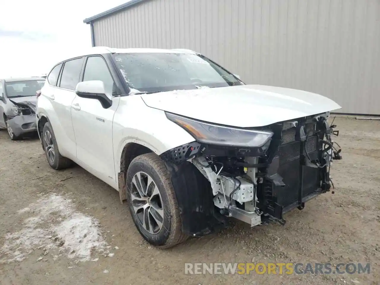 1 Photograph of a damaged car 5TDGBRCH8MS523199 TOYOTA HIGHLANDER 2021