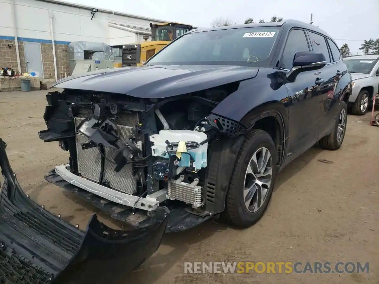 2 Photograph of a damaged car 5TDGBRCH9MS526788 TOYOTA HIGHLANDER 2021