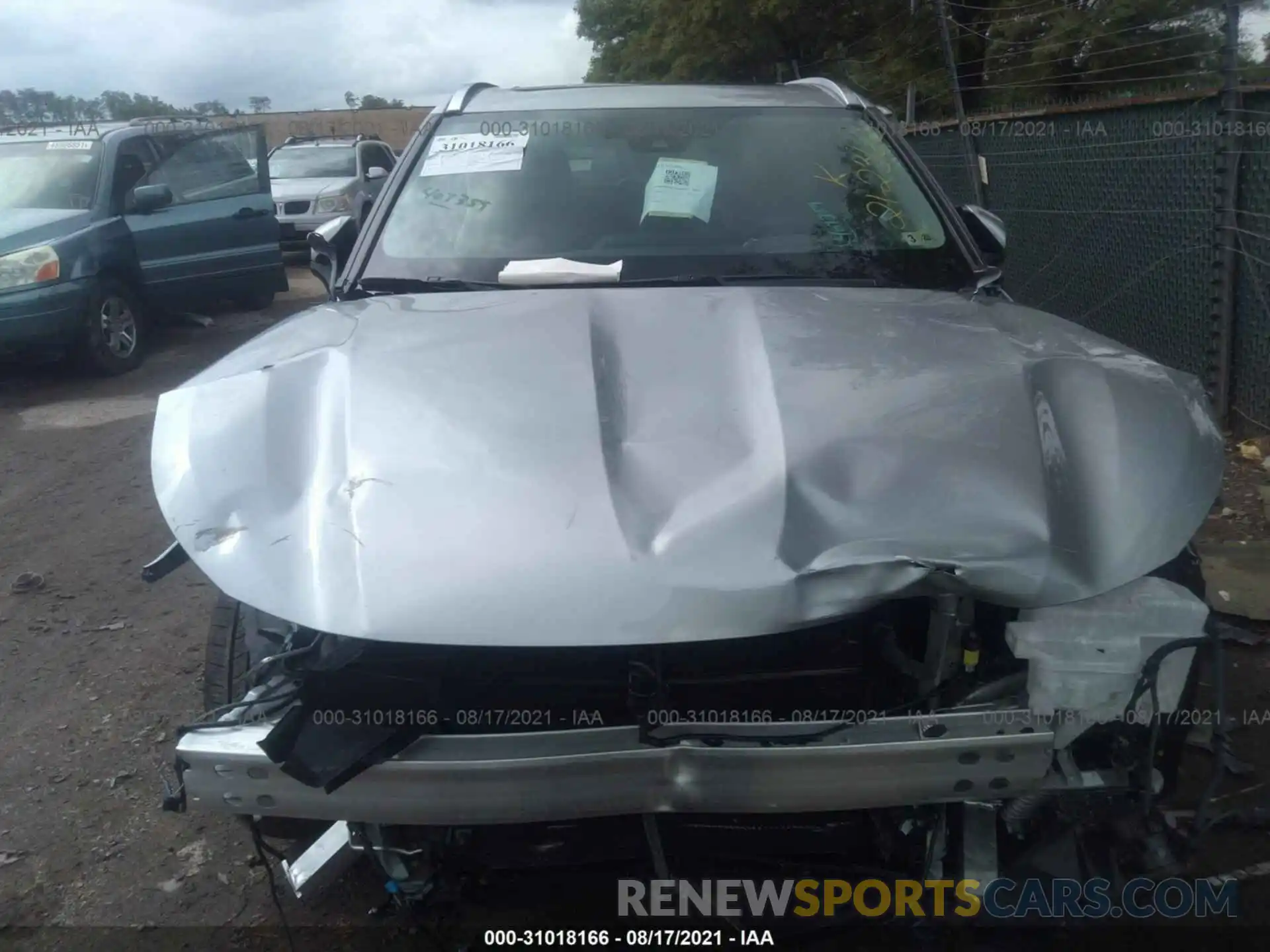 6 Photograph of a damaged car 5TDGBRCHXMS525746 TOYOTA HIGHLANDER 2021