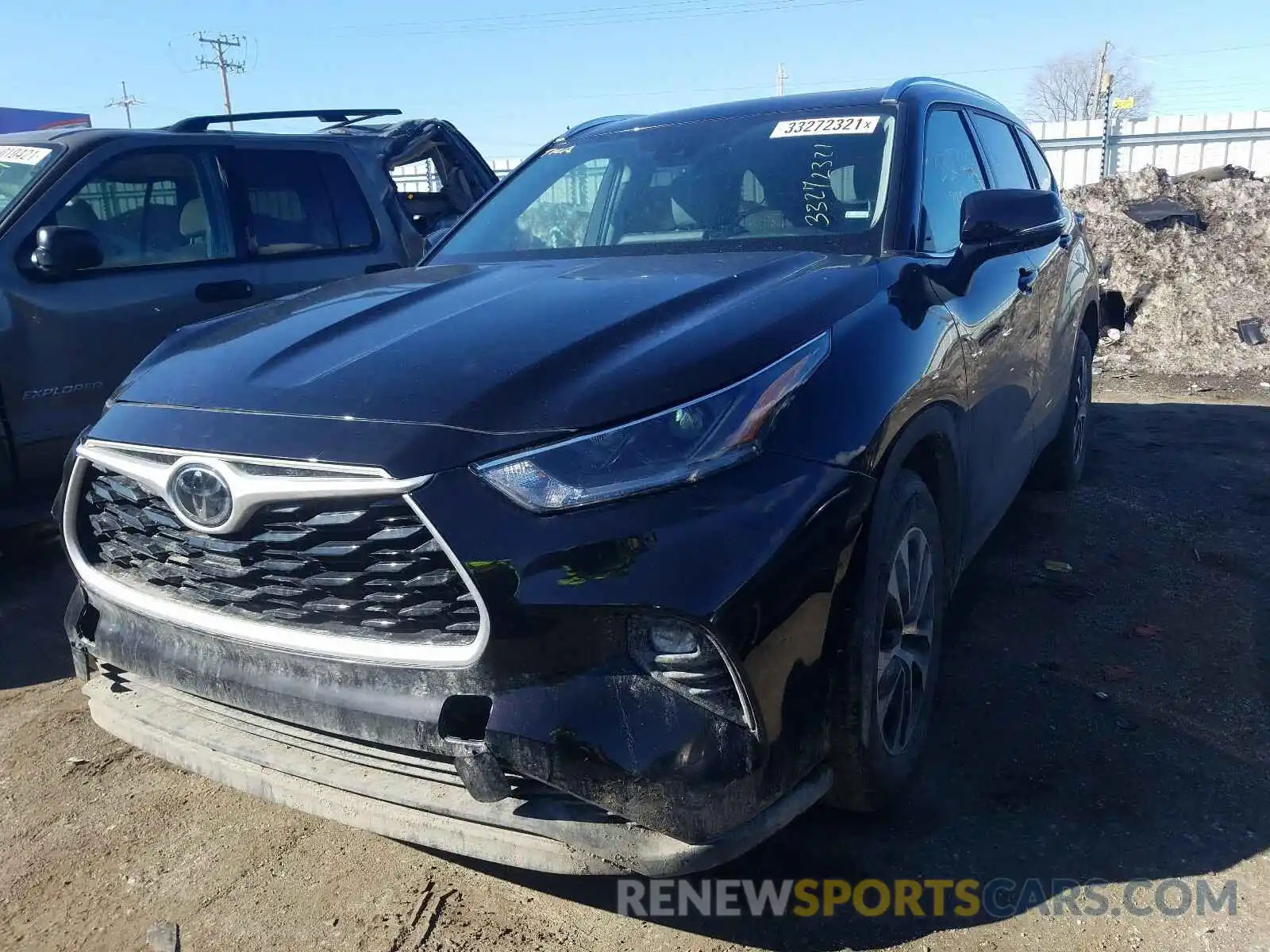 2 Photograph of a damaged car 5TDGZRAH0MS041132 TOYOTA HIGHLANDER 2021