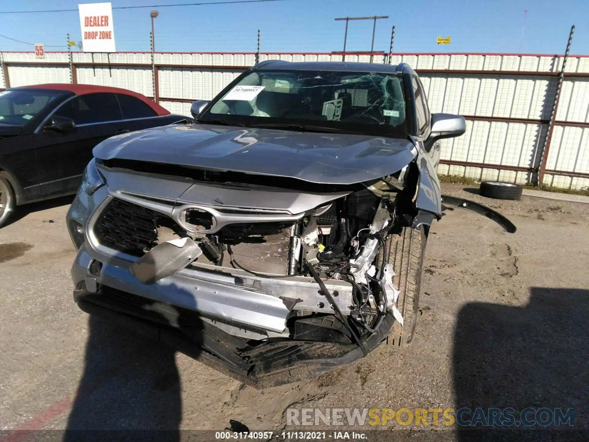 6 Photograph of a damaged car 5TDGZRAH0MS058755 TOYOTA HIGHLANDER 2021