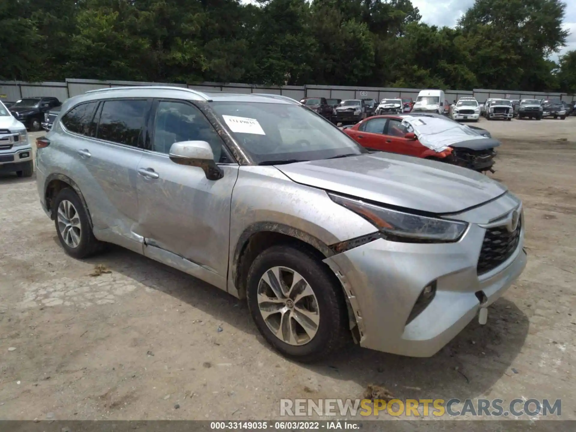 1 Photograph of a damaged car 5TDGZRAH0MS069996 TOYOTA HIGHLANDER 2021