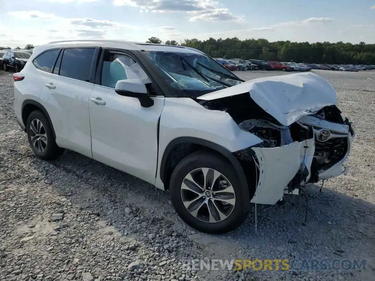 1 Photograph of a damaged car 5TDGZRAH0MS074616 TOYOTA HIGHLANDER 2021