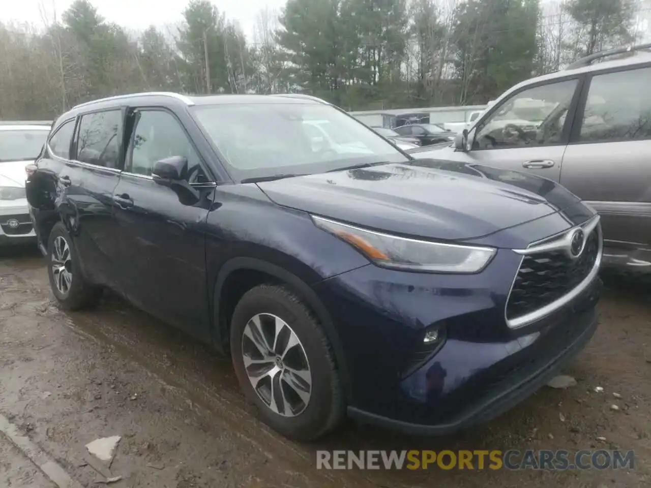 1 Photograph of a damaged car 5TDGZRAH0MS517119 TOYOTA HIGHLANDER 2021