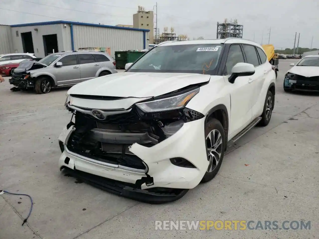 2 Photograph of a damaged car 5TDGZRAH0MS526354 TOYOTA HIGHLANDER 2021