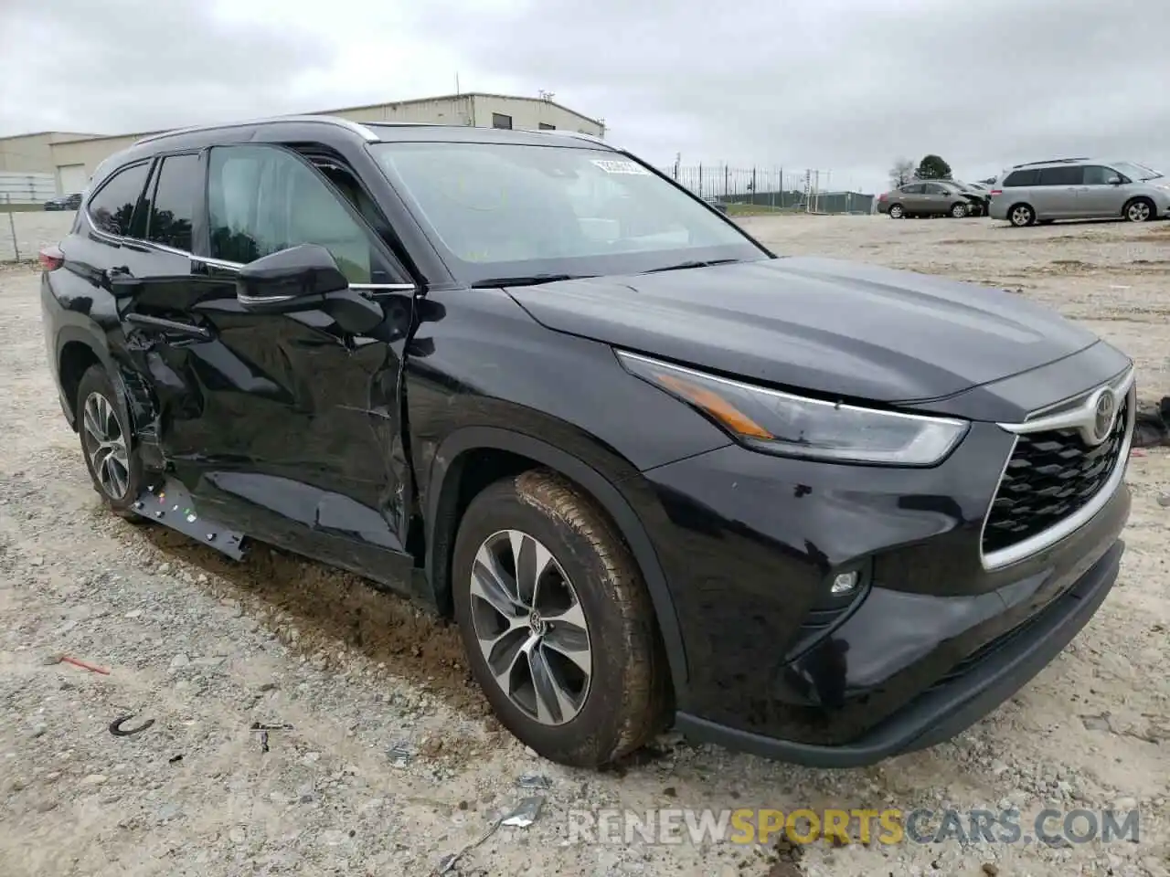 1 Photograph of a damaged car 5TDGZRAH1MS034545 TOYOTA HIGHLANDER 2021