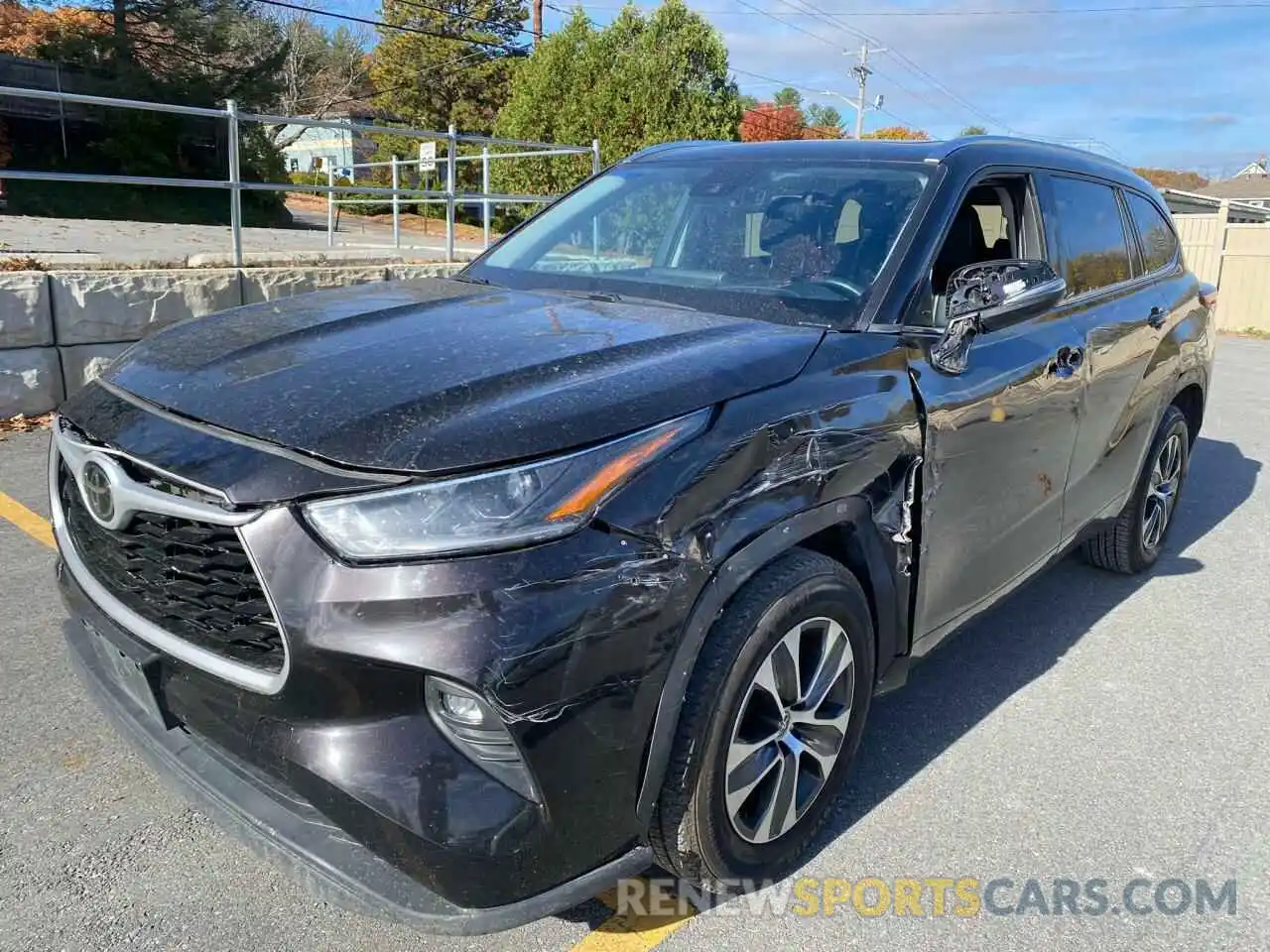 2 Photograph of a damaged car 5TDGZRAH1MS048154 TOYOTA HIGHLANDER 2021