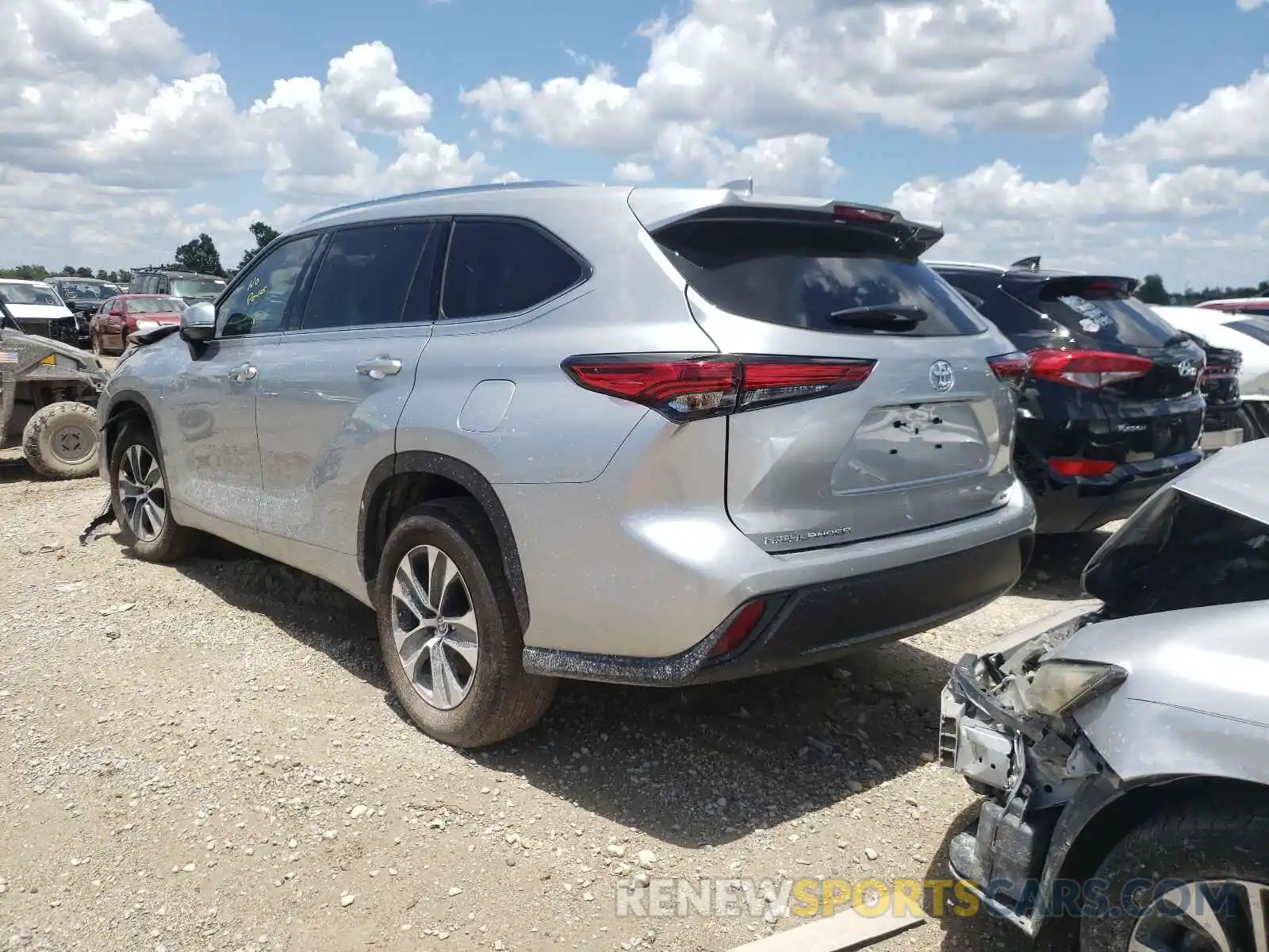 3 Фотография поврежденного автомобиля 5TDGZRAH1MS057453 TOYOTA HIGHLANDER 2021