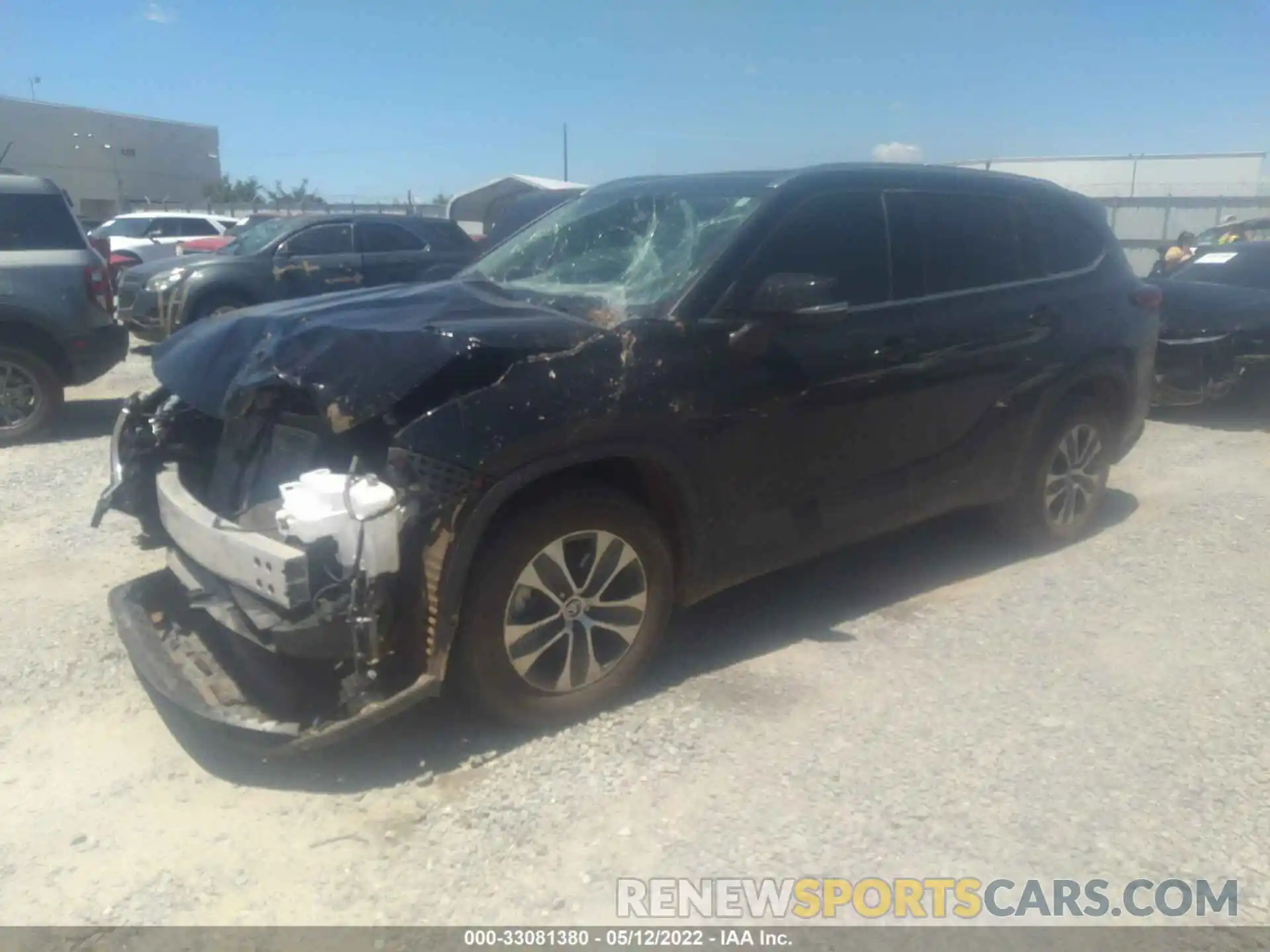 2 Photograph of a damaged car 5TDGZRAH1MS086208 TOYOTA HIGHLANDER 2021