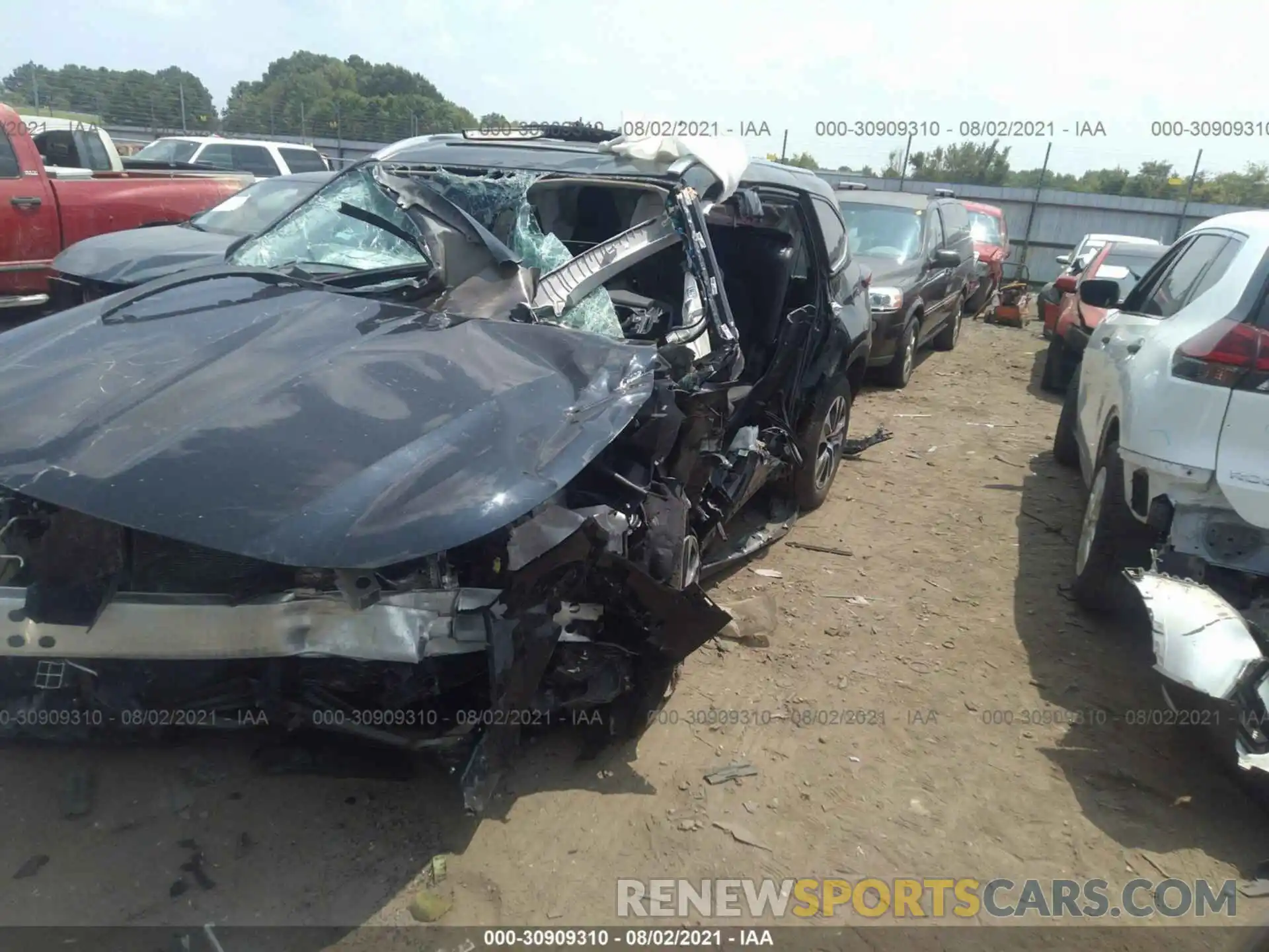 6 Photograph of a damaged car 5TDGZRAH1MS523723 TOYOTA HIGHLANDER 2021