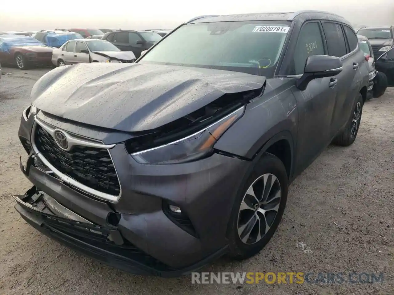 2 Photograph of a damaged car 5TDGZRAH2MS038300 TOYOTA HIGHLANDER 2021