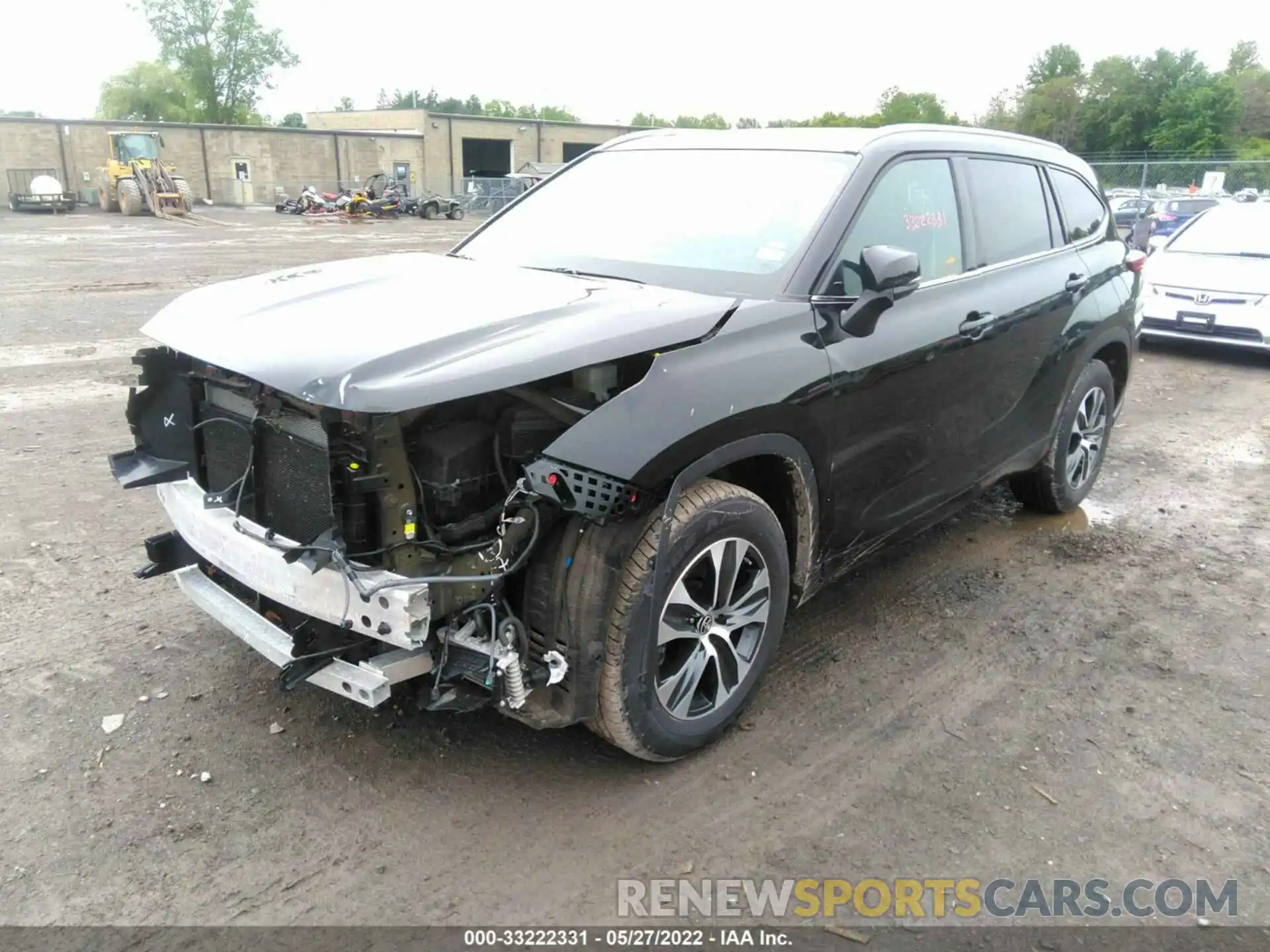 2 Photograph of a damaged car 5TDGZRAH2MS517056 TOYOTA HIGHLANDER 2021