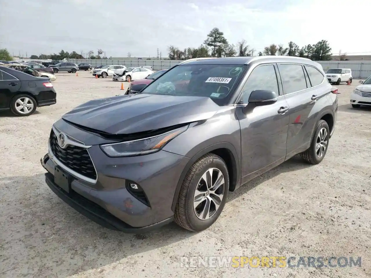 2 Photograph of a damaged car 5TDGZRAH2MS526257 TOYOTA HIGHLANDER 2021