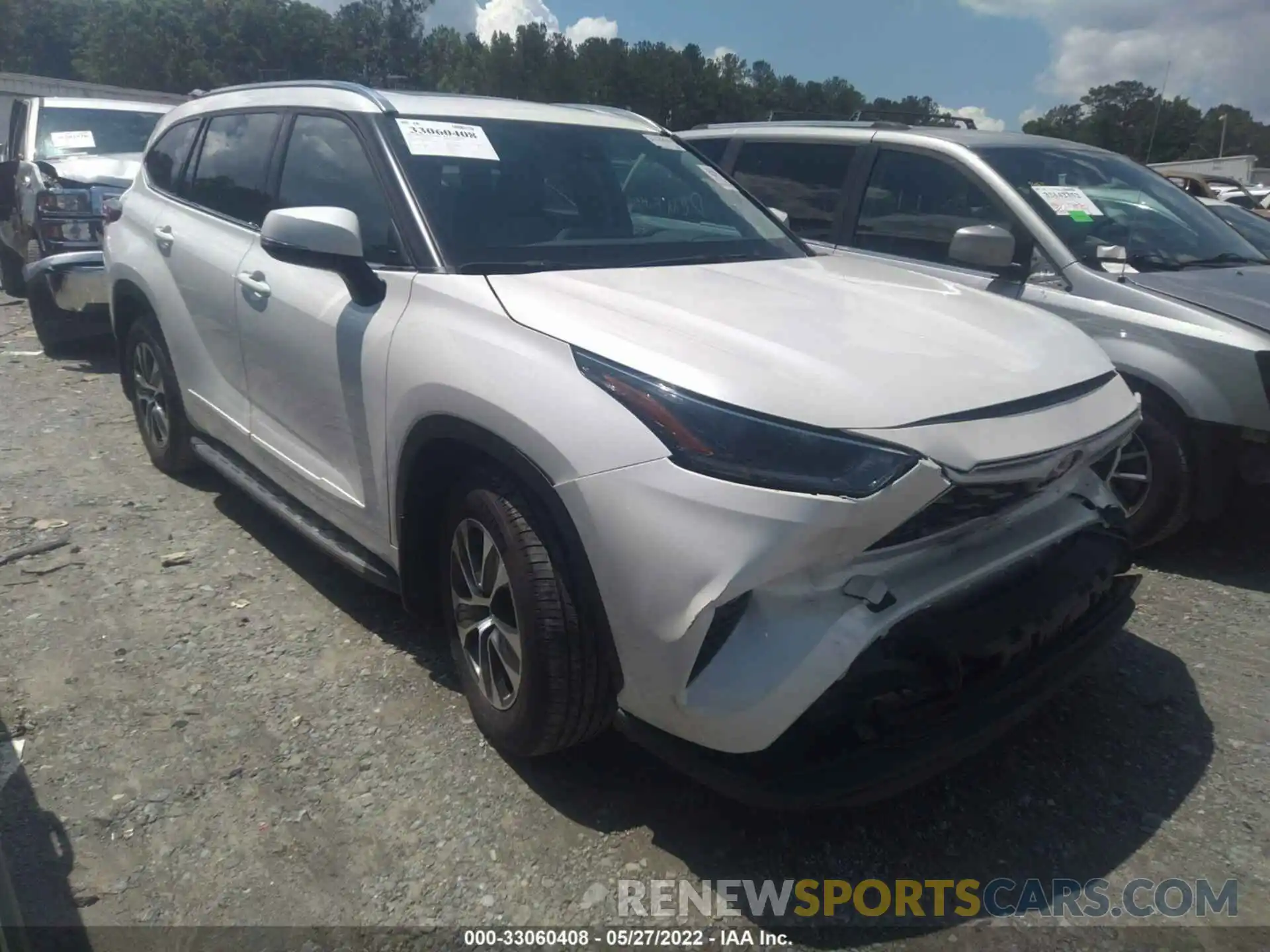 1 Photograph of a damaged car 5TDGZRAH2MS529143 TOYOTA HIGHLANDER 2021