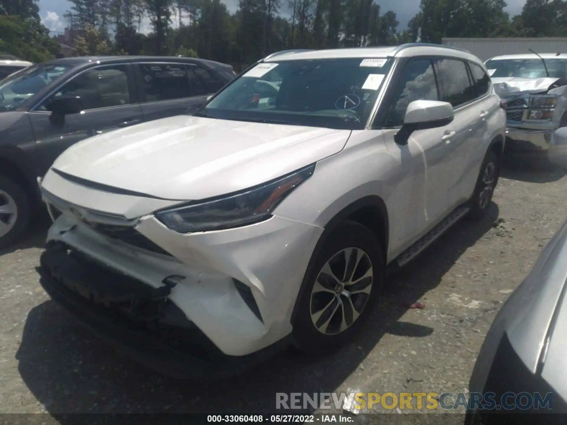 2 Photograph of a damaged car 5TDGZRAH2MS529143 TOYOTA HIGHLANDER 2021