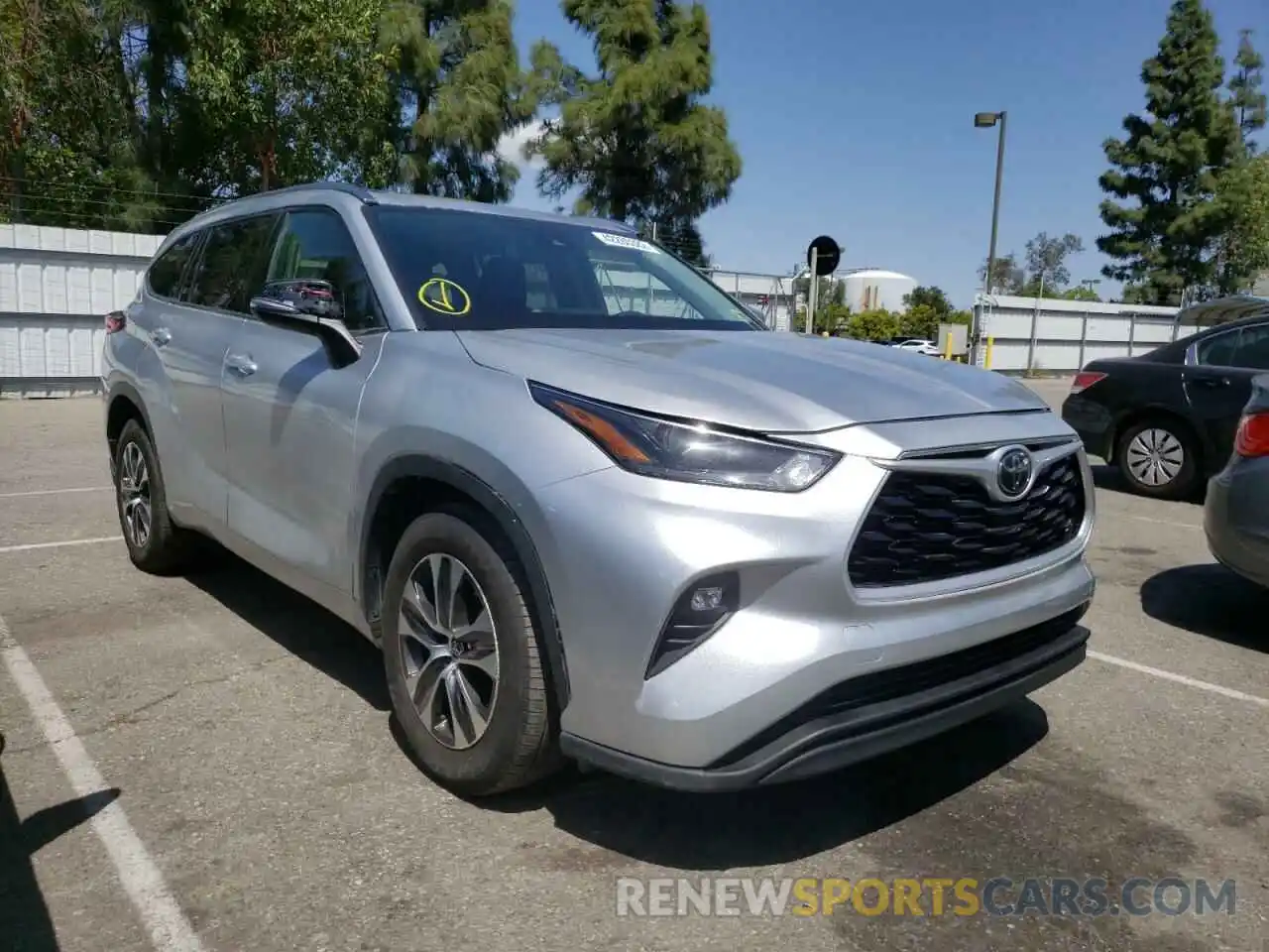 1 Photograph of a damaged car 5TDGZRAH3MS040122 TOYOTA HIGHLANDER 2021