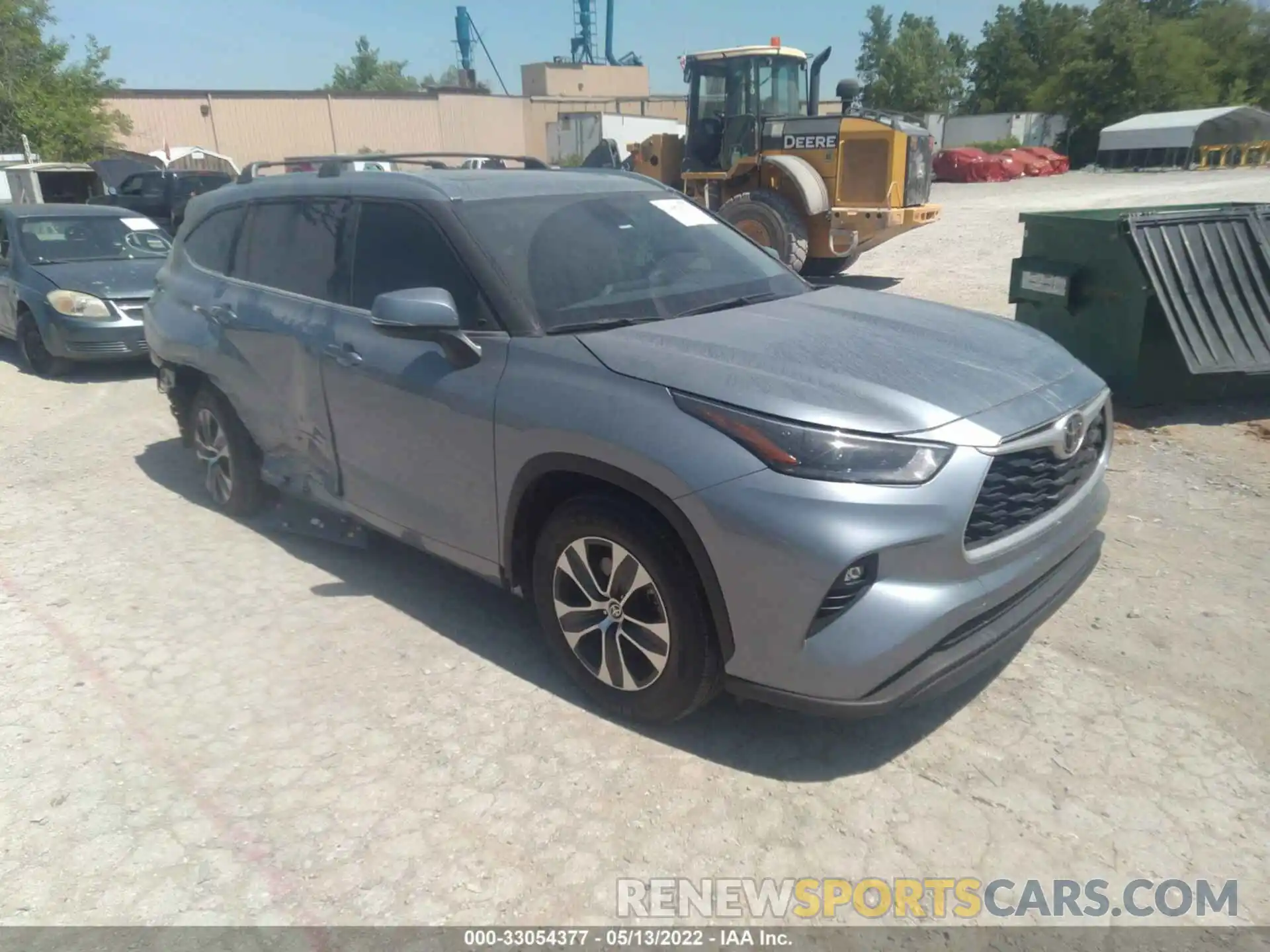 1 Photograph of a damaged car 5TDGZRAH3MS050603 TOYOTA HIGHLANDER 2021