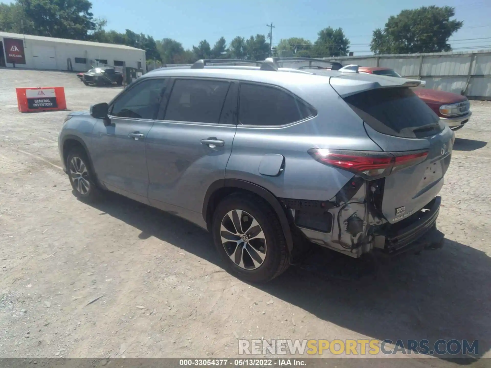 3 Photograph of a damaged car 5TDGZRAH3MS050603 TOYOTA HIGHLANDER 2021