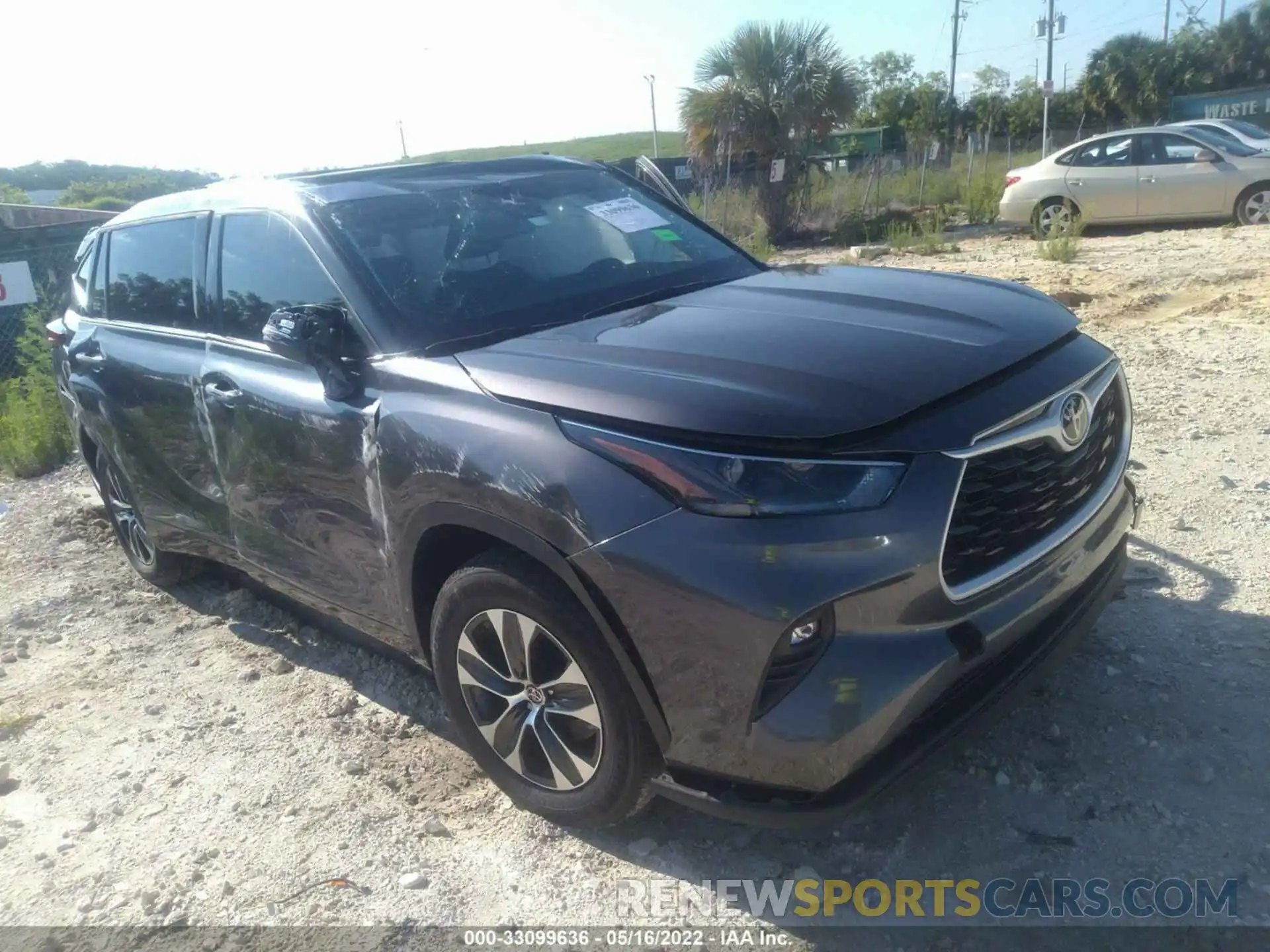 1 Photograph of a damaged car 5TDGZRAH3MS056899 TOYOTA HIGHLANDER 2021