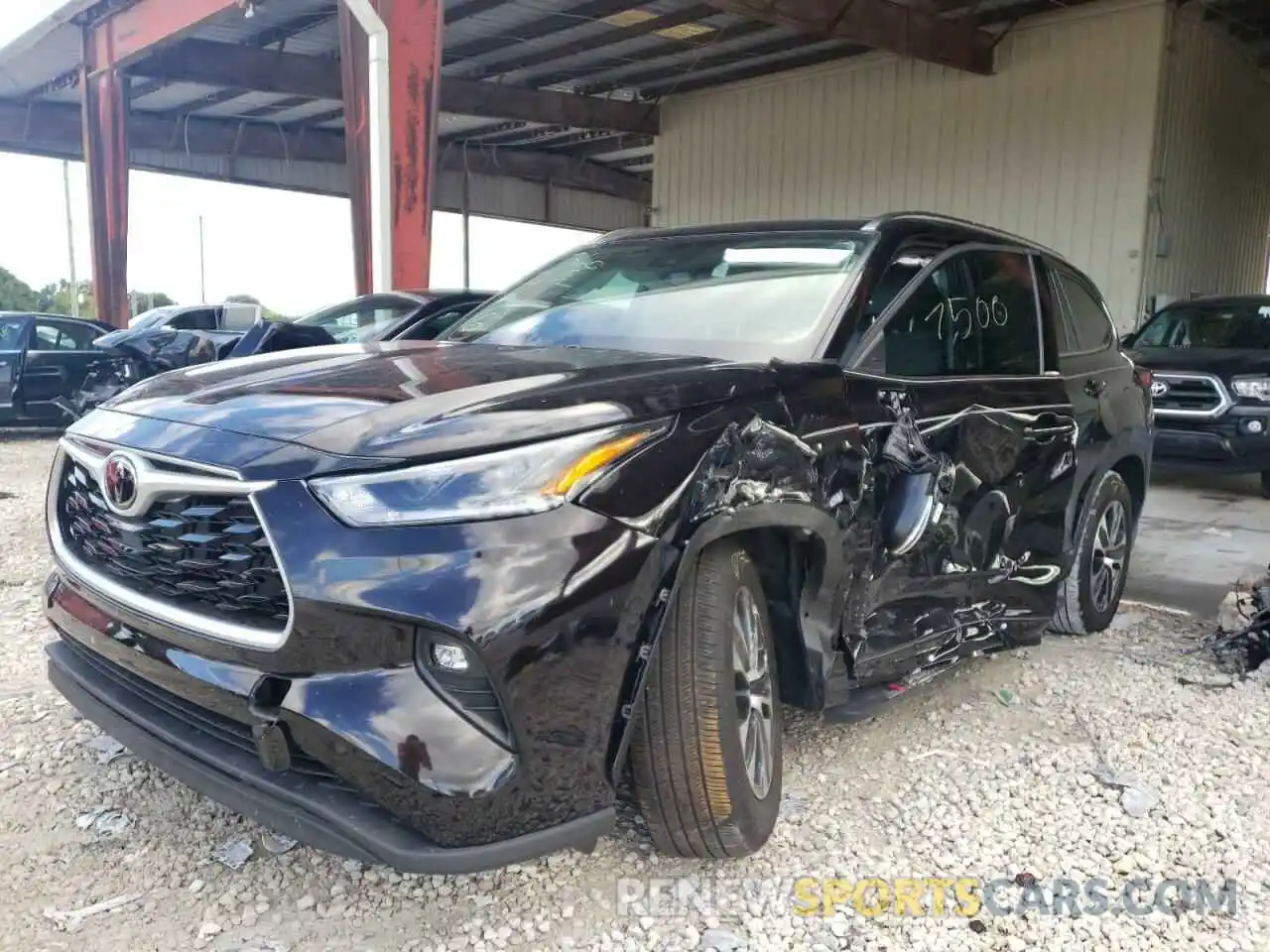 2 Photograph of a damaged car 5TDGZRAH3MS058779 TOYOTA HIGHLANDER 2021