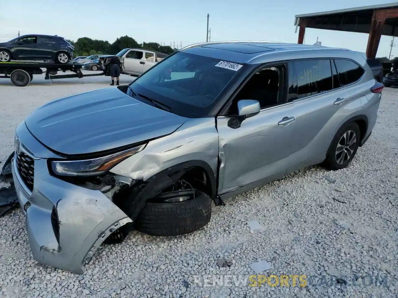 9 Photograph of a damaged car 5TDGZRAH3MS060273 TOYOTA HIGHLANDER 2021