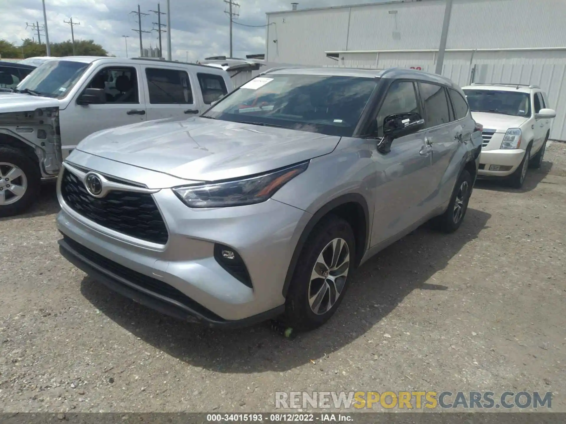 2 Photograph of a damaged car 5TDGZRAH3MS515820 TOYOTA HIGHLANDER 2021