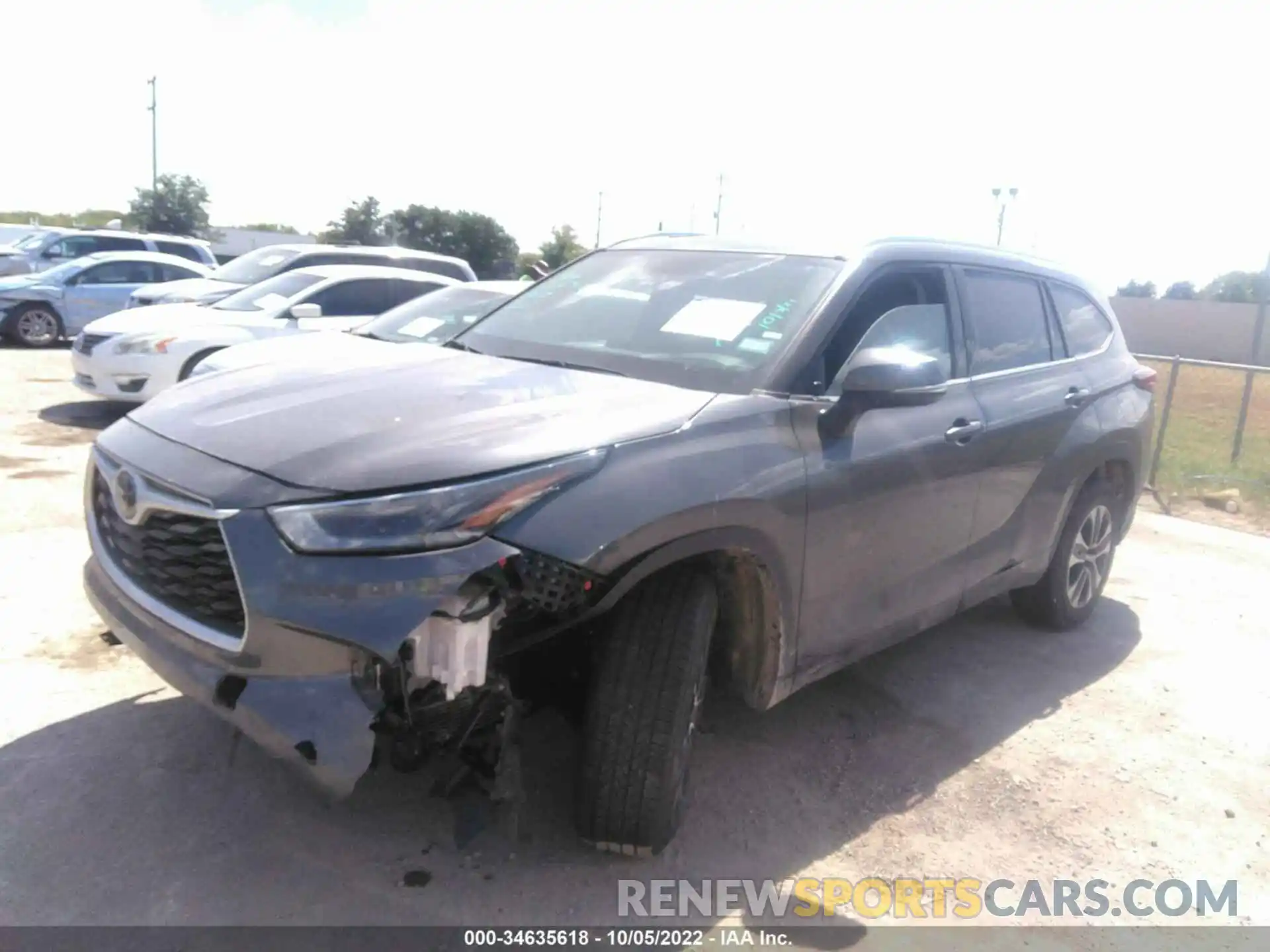 2 Фотография поврежденного автомобиля 5TDGZRAH4MS037469 TOYOTA HIGHLANDER 2021