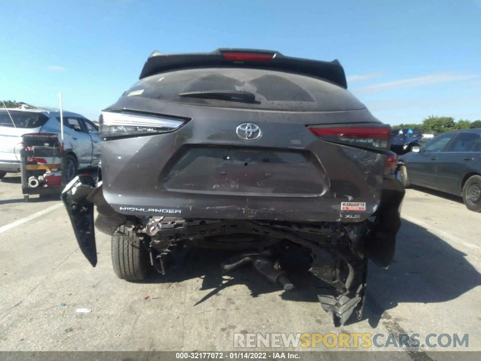 6 Photograph of a damaged car 5TDGZRAH4MS048729 TOYOTA HIGHLANDER 2021