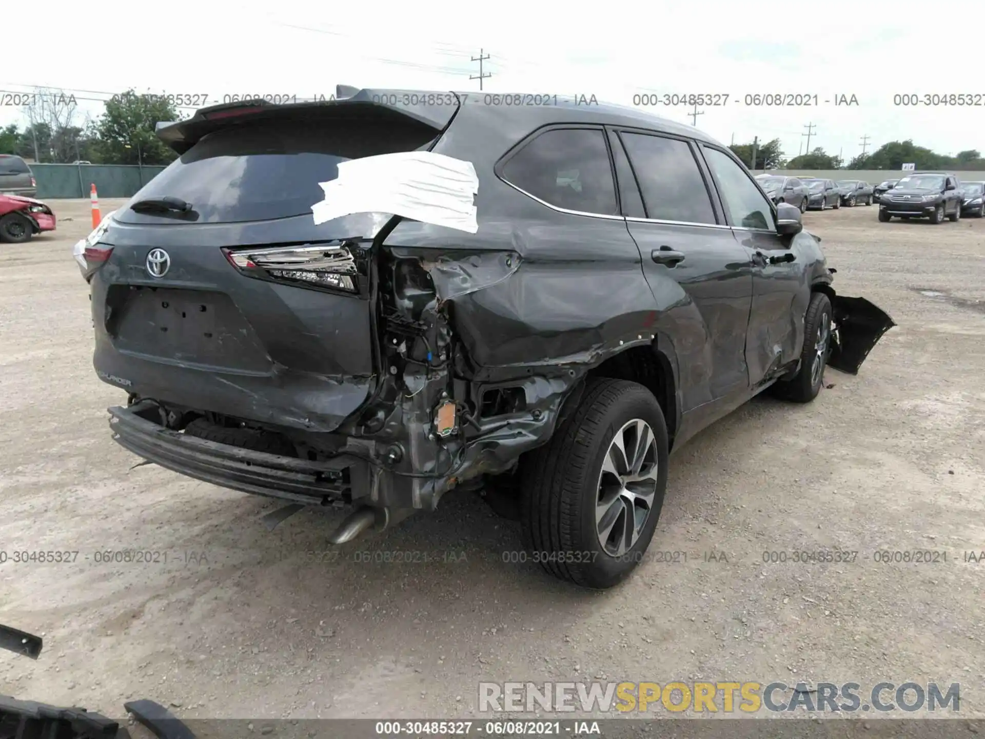 4 Фотография поврежденного автомобиля 5TDGZRAH4MS516751 TOYOTA HIGHLANDER 2021