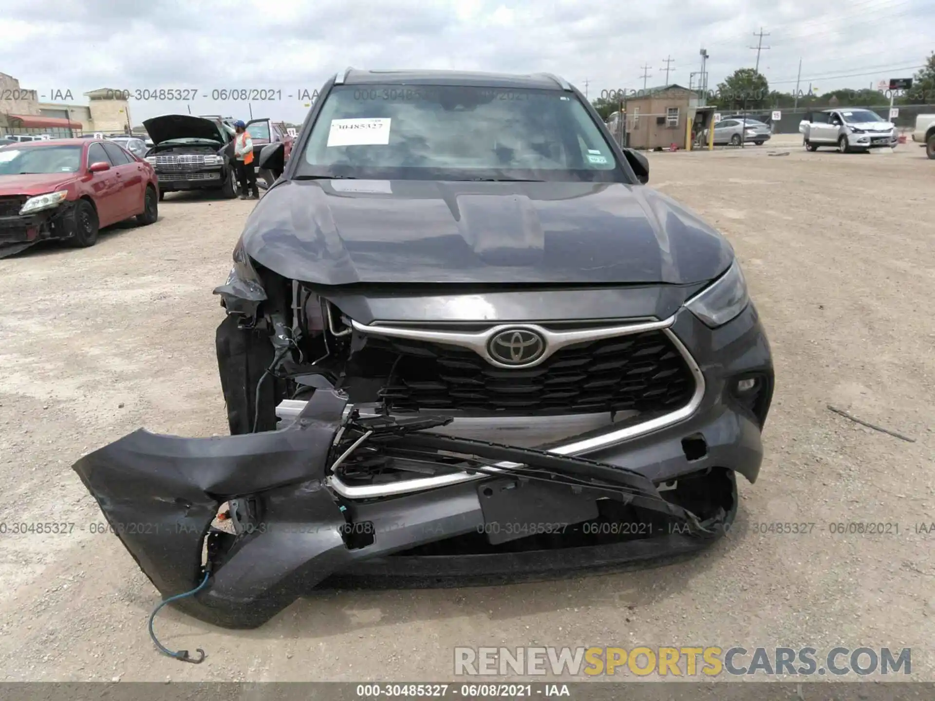 6 Photograph of a damaged car 5TDGZRAH4MS516751 TOYOTA HIGHLANDER 2021