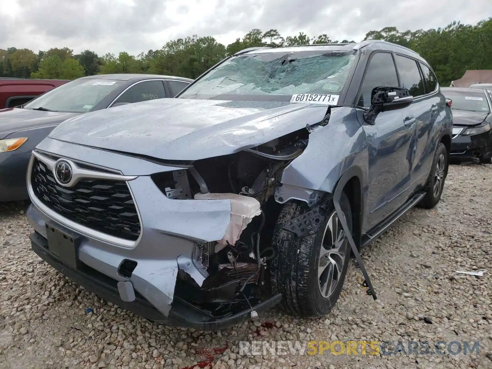 2 Photograph of a damaged car 5TDGZRAH5MS033916 TOYOTA HIGHLANDER 2021