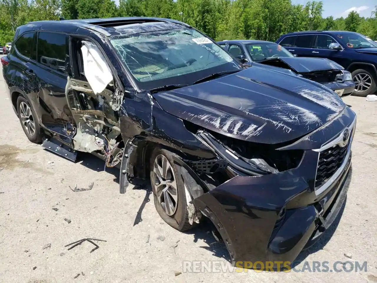 9 Photograph of a damaged car 5TDGZRAH5MS041837 TOYOTA HIGHLANDER 2021