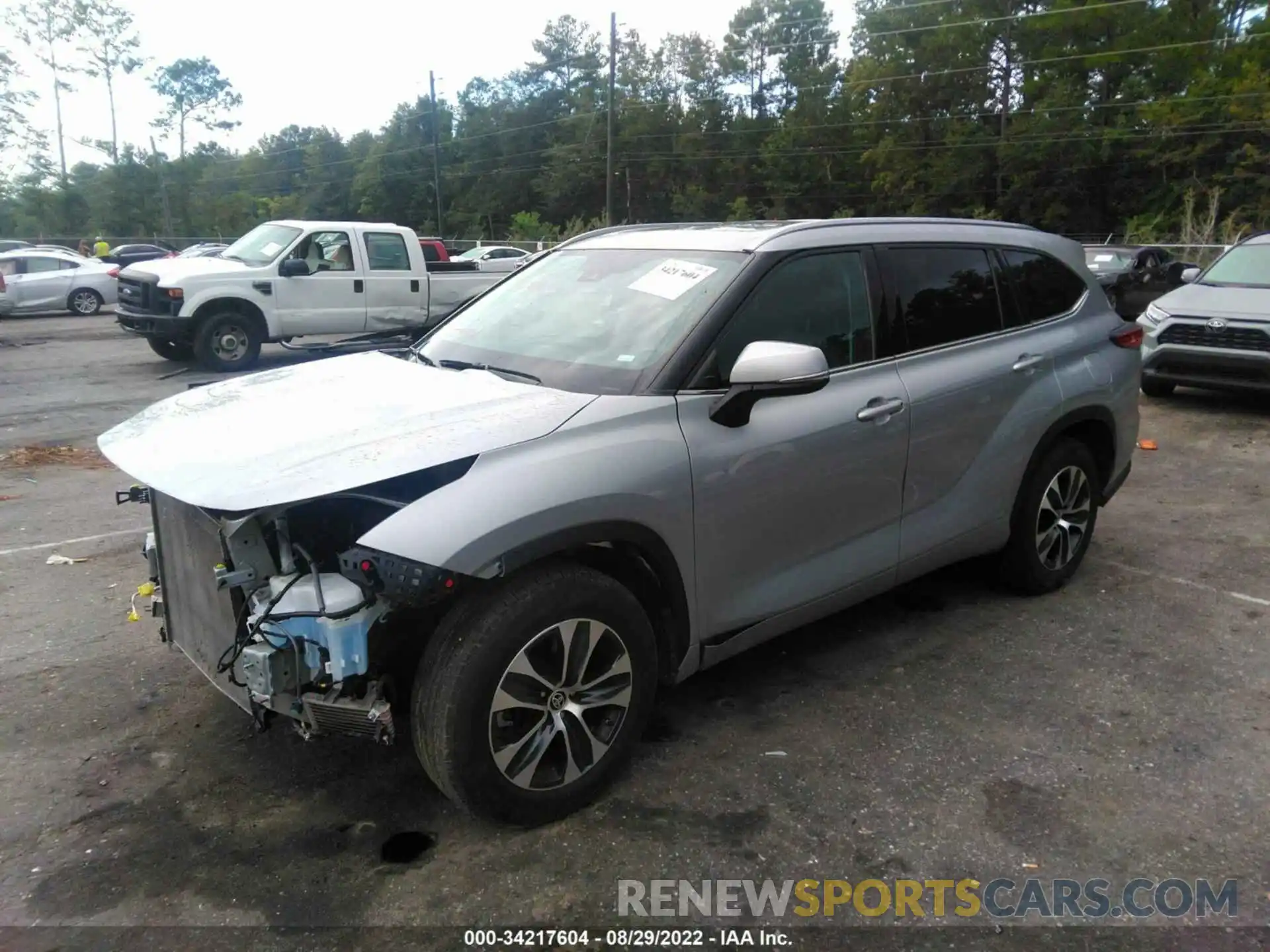 2 Photograph of a damaged car 5TDGZRAH5MS516810 TOYOTA HIGHLANDER 2021