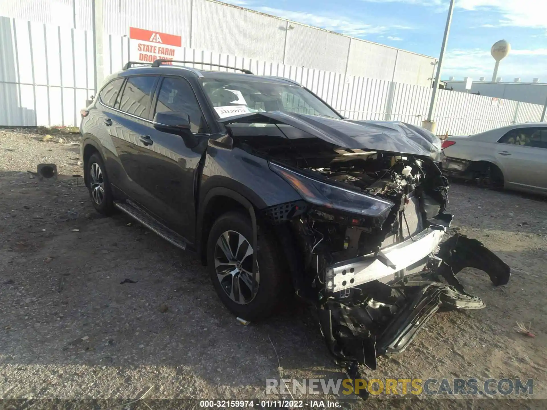 1 Фотография поврежденного автомобиля 5TDGZRAH5MS536572 TOYOTA HIGHLANDER 2021