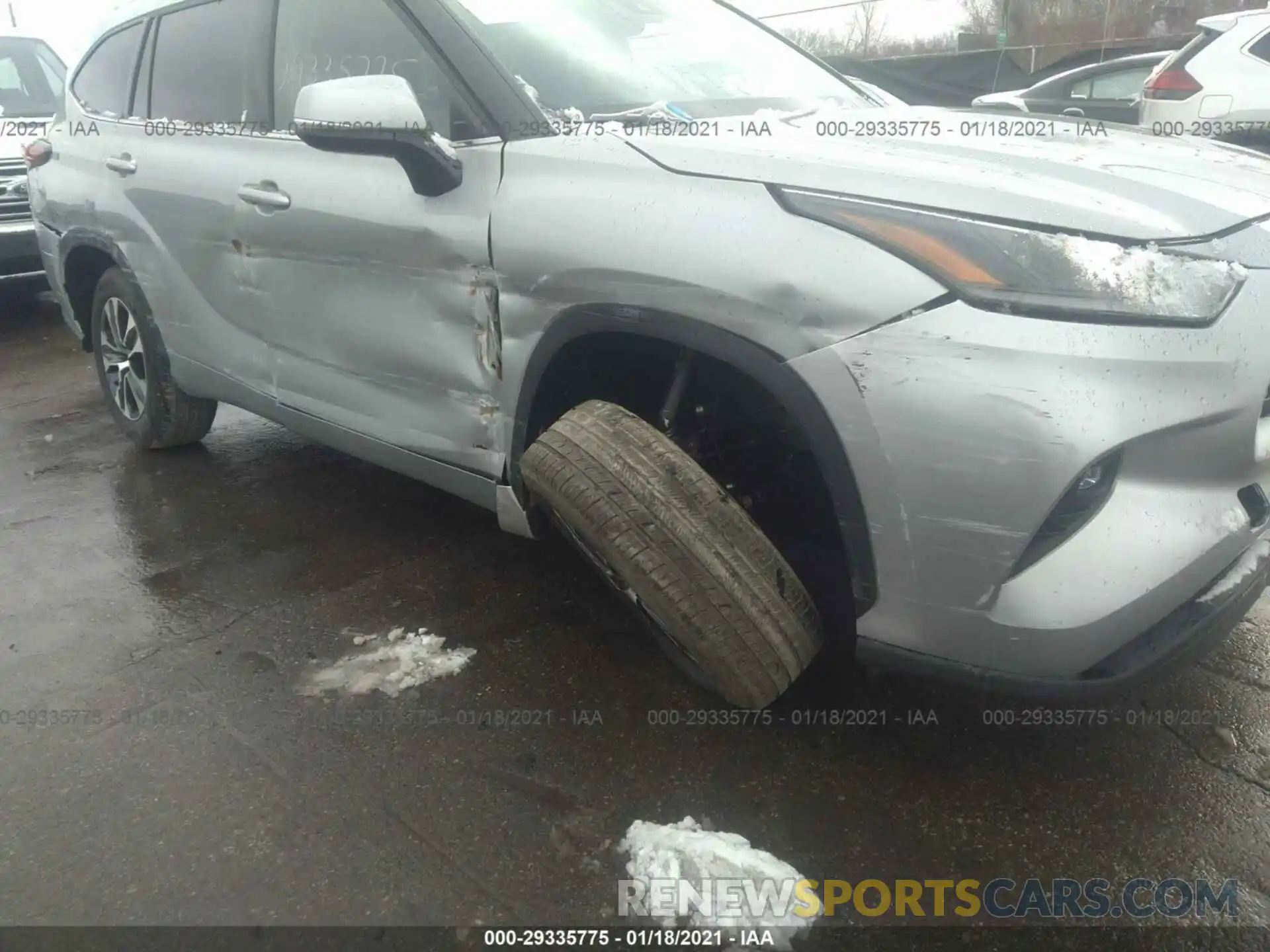 6 Photograph of a damaged car 5TDGZRAH6MS037926 TOYOTA HIGHLANDER 2021