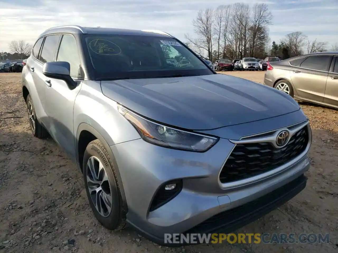 1 Photograph of a damaged car 5TDGZRAH6MS039188 TOYOTA HIGHLANDER 2021