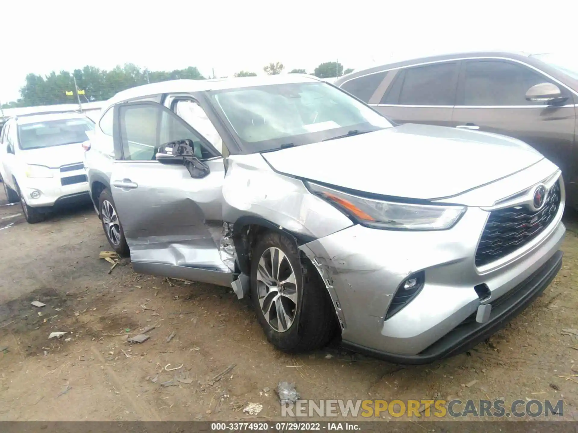 1 Photograph of a damaged car 5TDGZRAH6MS050269 TOYOTA HIGHLANDER 2021