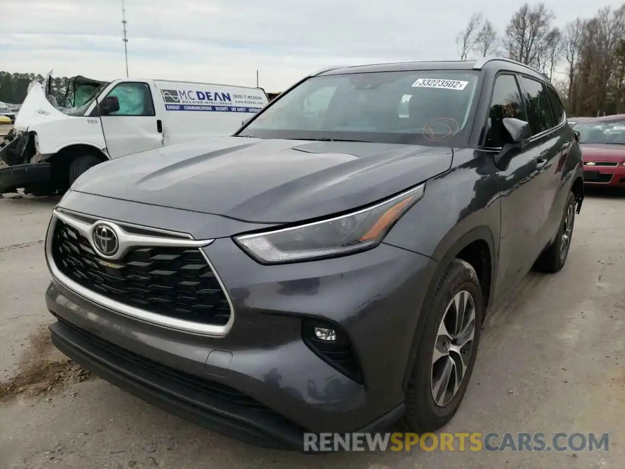 2 Photograph of a damaged car 5TDGZRAH6MS077004 TOYOTA HIGHLANDER 2021