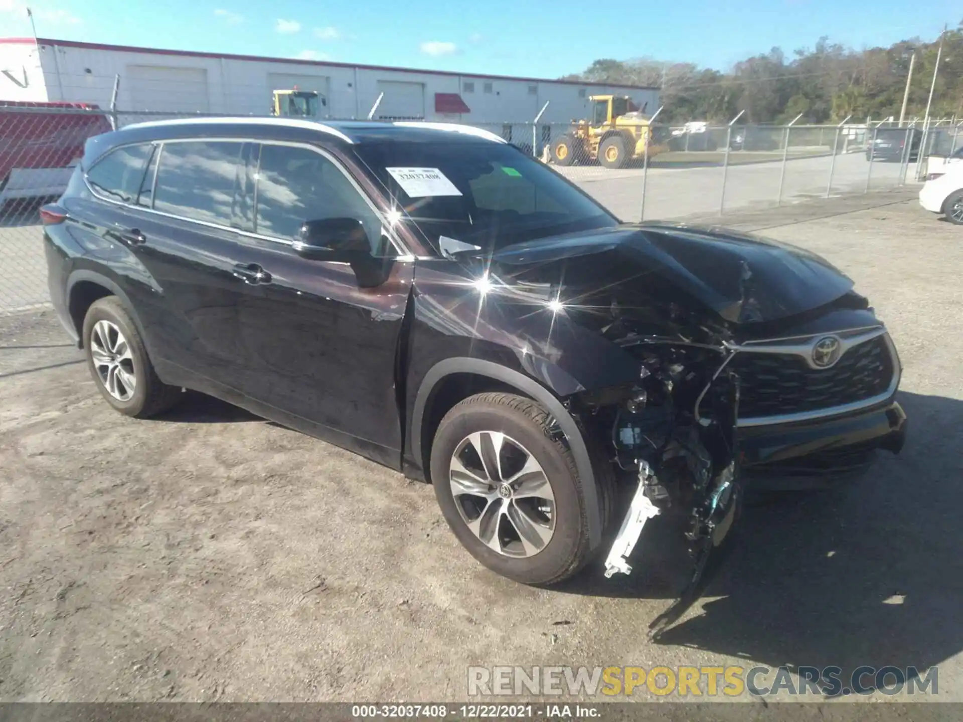 1 Photograph of a damaged car 5TDGZRAH7MS084527 TOYOTA HIGHLANDER 2021