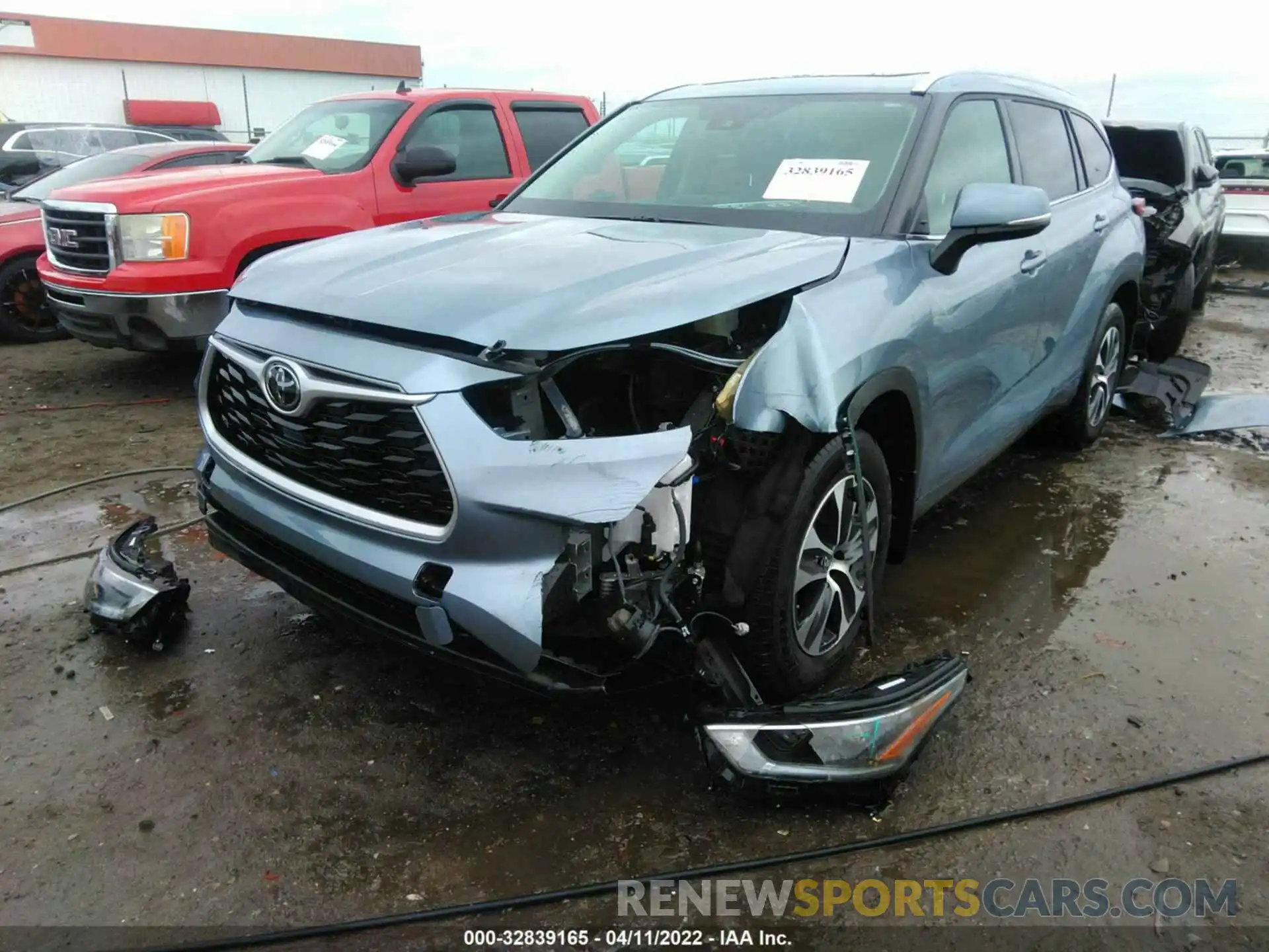 6 Photograph of a damaged car 5TDGZRAH7MS087153 TOYOTA HIGHLANDER 2021