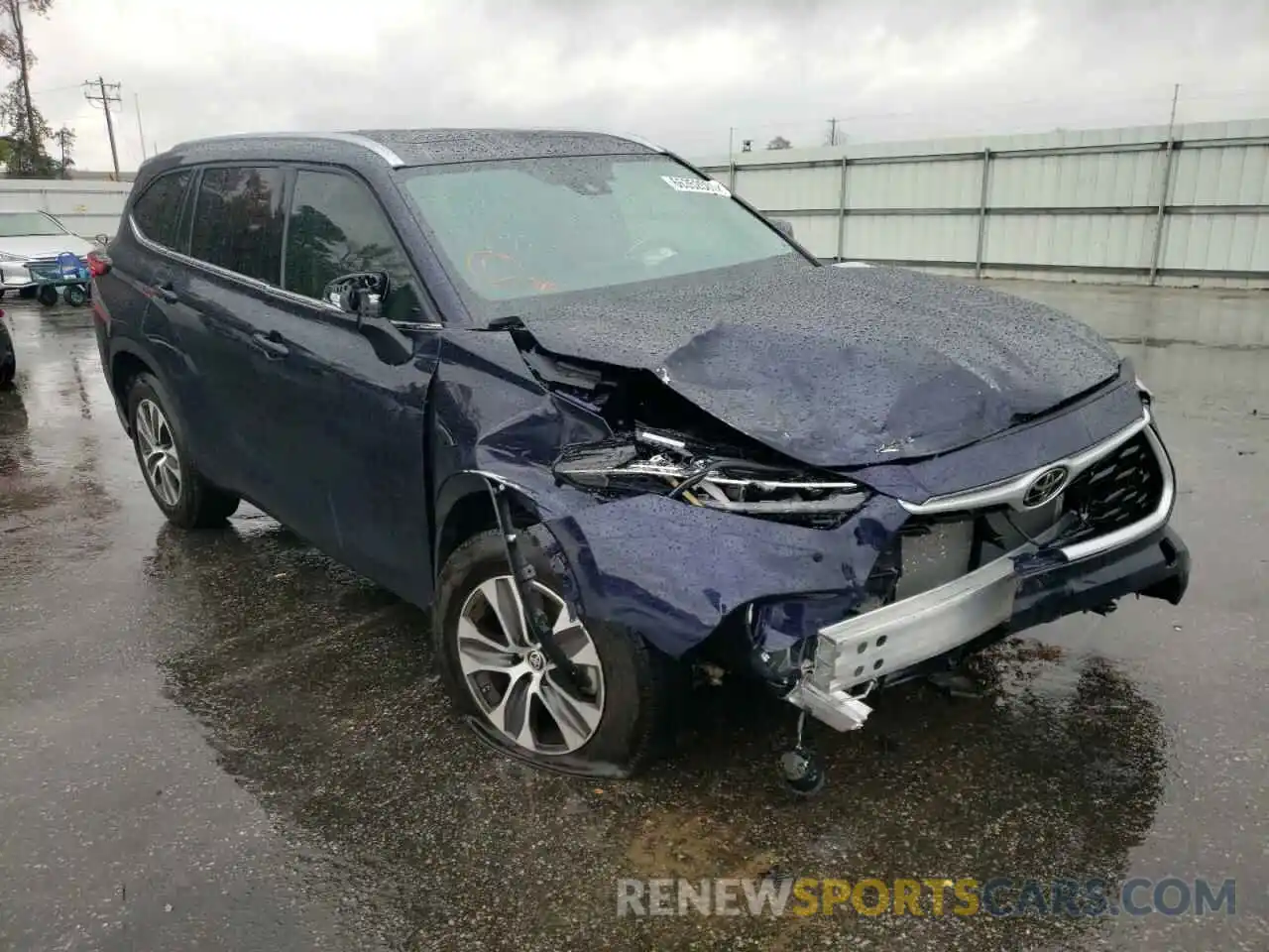 1 Photograph of a damaged car 5TDGZRAH7MS535648 TOYOTA HIGHLANDER 2021