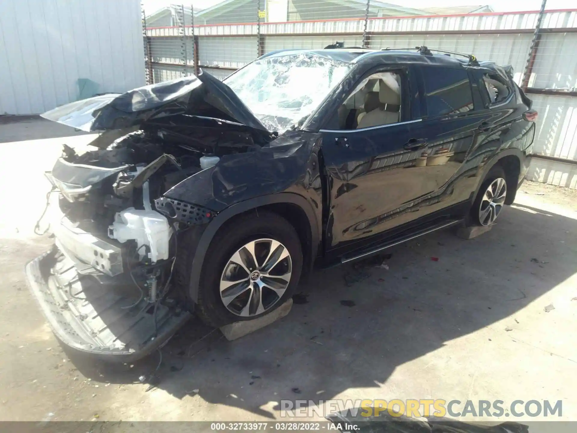 2 Фотография поврежденного автомобиля 5TDGZRAH8MS057028 TOYOTA HIGHLANDER 2021