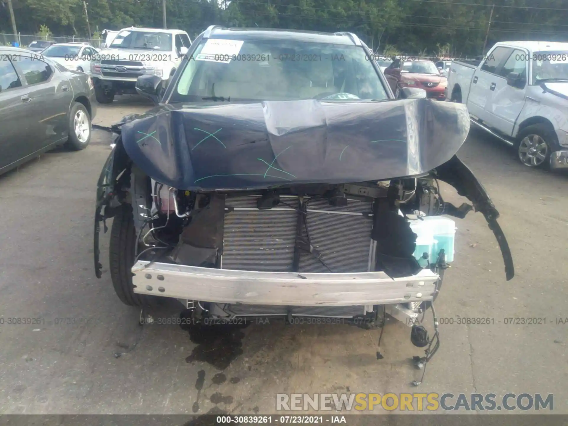 6 Photograph of a damaged car 5TDGZRAH8MS058048 TOYOTA HIGHLANDER 2021