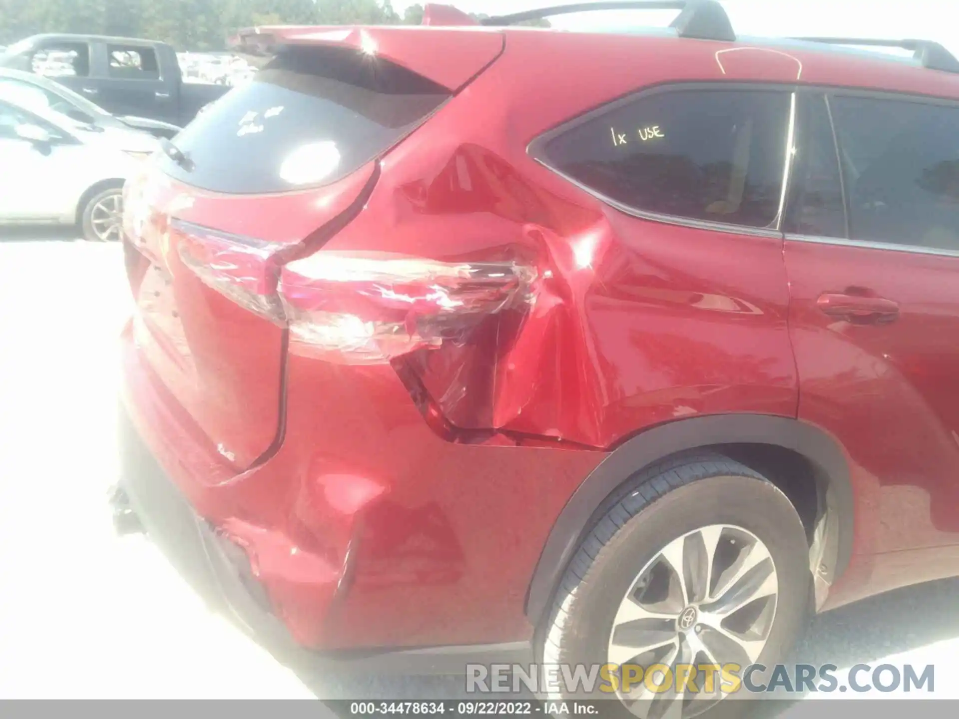 6 Photograph of a damaged car 5TDGZRAH8MS084133 TOYOTA HIGHLANDER 2021