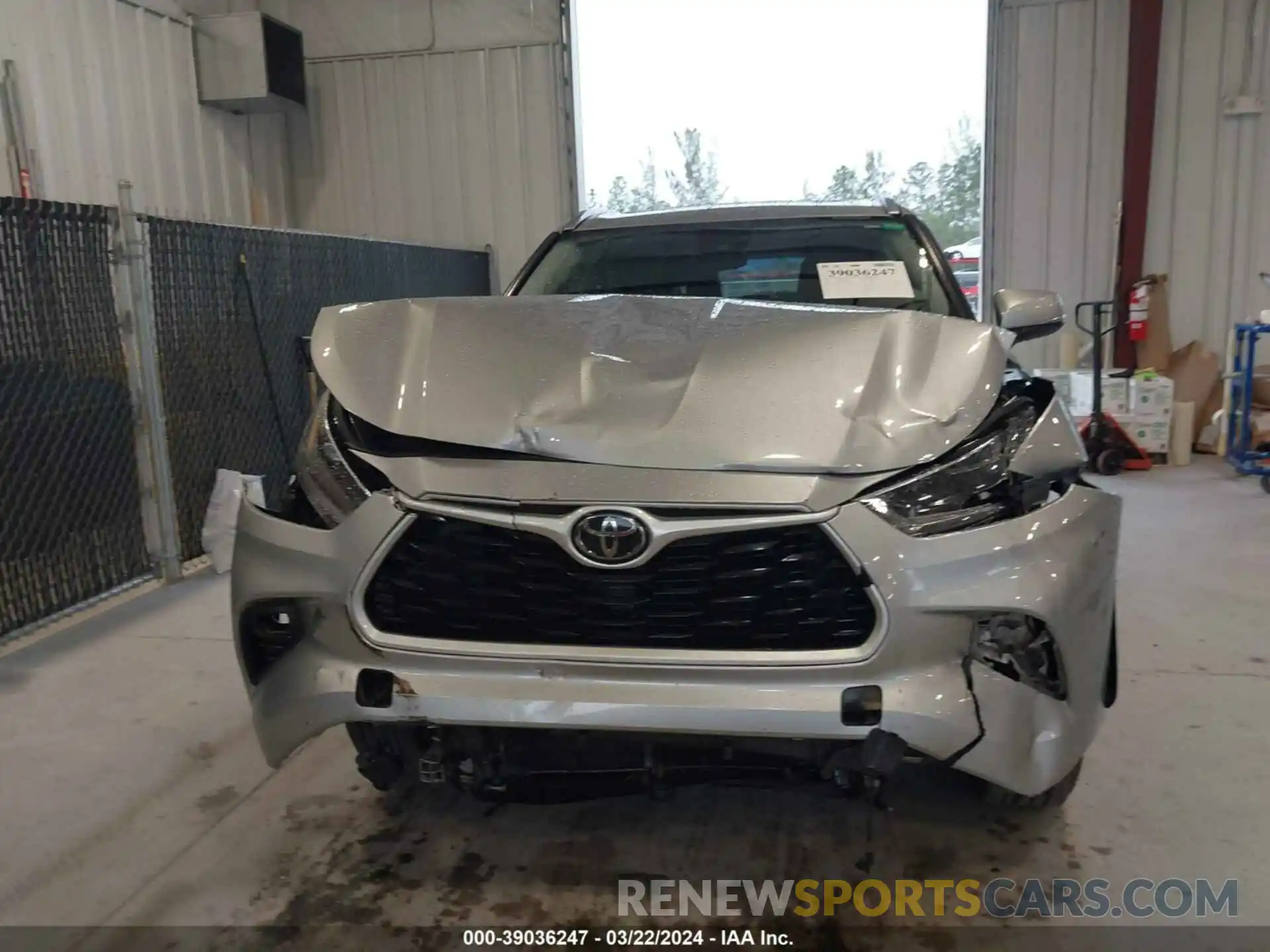 6 Photograph of a damaged car 5TDGZRAH8MS516476 TOYOTA HIGHLANDER 2021