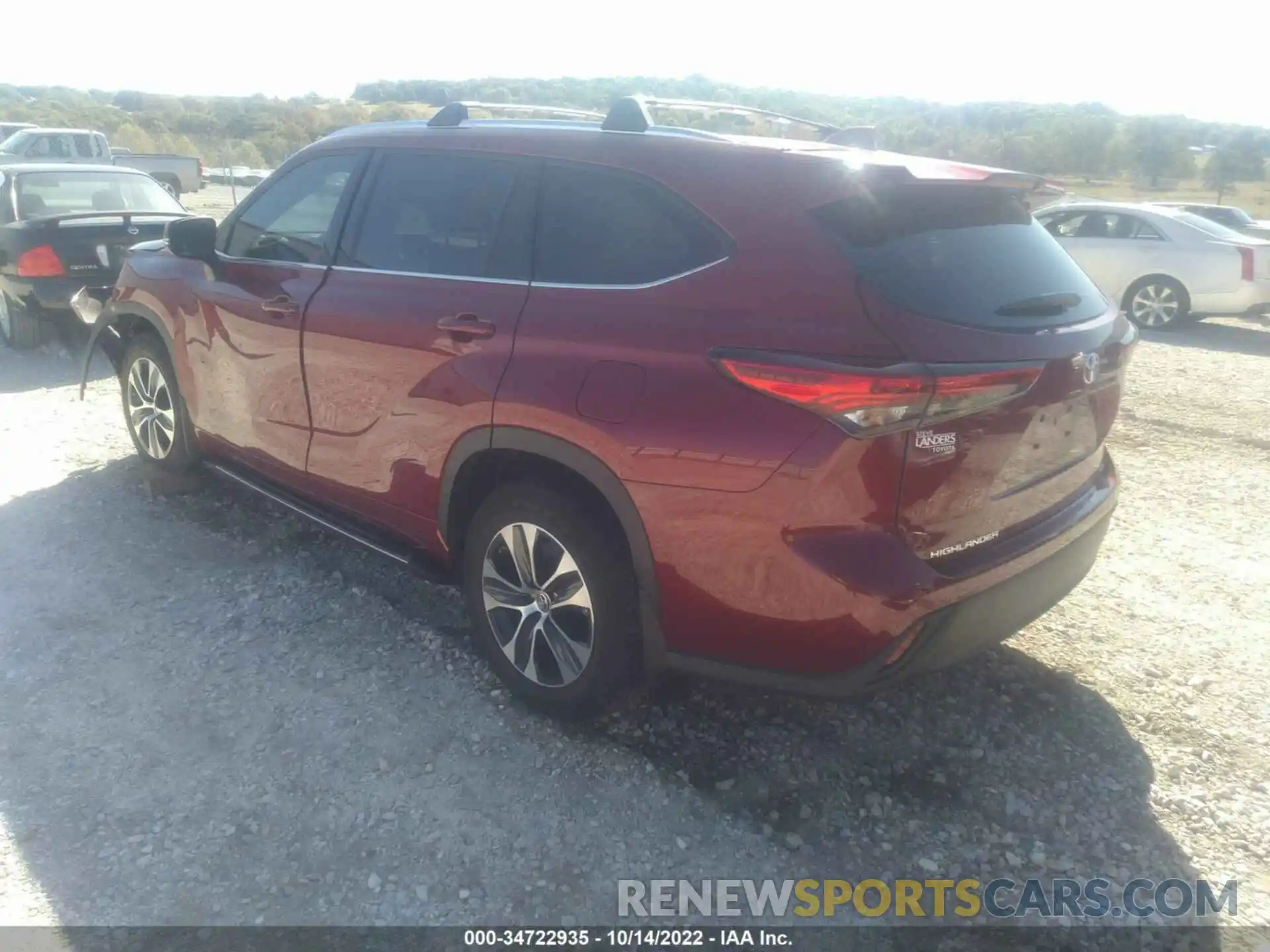 3 Photograph of a damaged car 5TDGZRAH8MS526215 TOYOTA HIGHLANDER 2021