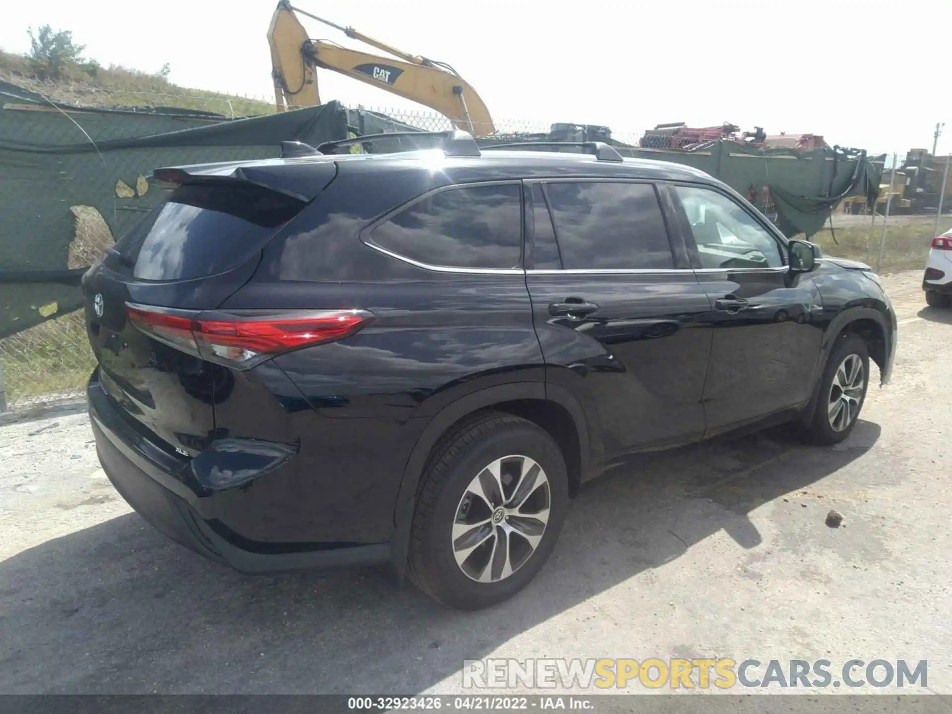 4 Фотография поврежденного автомобиля 5TDGZRAH8MS537201 TOYOTA HIGHLANDER 2021